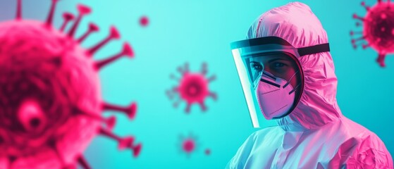 Obraz premium Emergency response unit in a high-tech control room monitoring health data symbolizing preparedness and readiness during a pandemic clean and futuristic layout