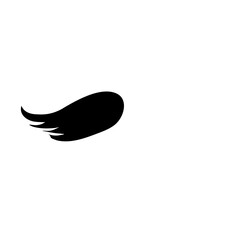 Half Moustache silhouette cartoon vector