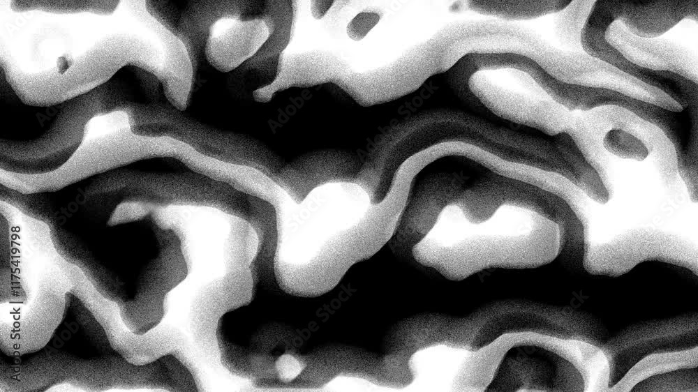 Aufkleber Explore a collection of abstract black and white textured patterns, featuring fluid shapes and elegant curves. Loop background