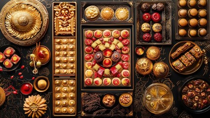 Luxurious Chinese New Year Food Spread