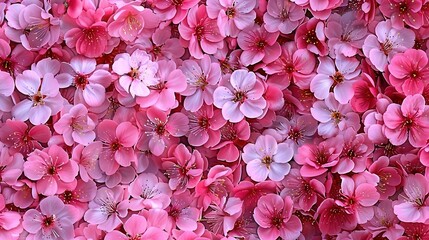 Obraz premium japanese flower seamless pattern wallpaper