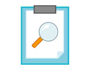 シンプルなクリップボードのイラスト　ファイル　バインダー