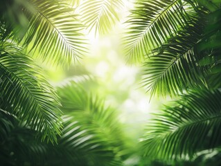 Fototapeta premium Exploring lush jungle foliage a detailed hyperrealistic journey through nature's greenery