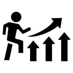 employee growth icon