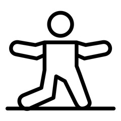 Warrior Pose Left Icon