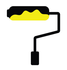Paint Roller icon, paint brush icon with  flat design eps 10. vector illustration.