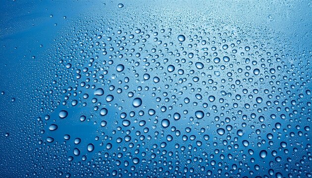 texture of small water droplets on a light blue history