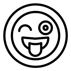 Winking Face with Tongue Icon