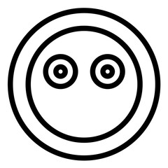 Fototapeta premium Face Without Mouth Icon