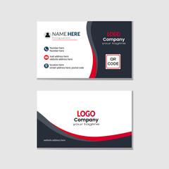Modern creative business card design. double sided business card design template.