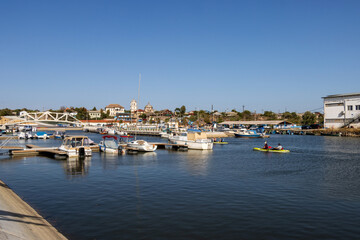 boats in the harbor