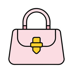 Professional ladies Handbag vector Illustration for Fashion Projects.