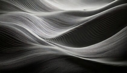 A black and white image of a wave with a lot of detail.