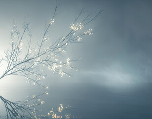 Serene Blossom Reflection