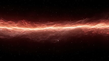 Obraz premium A vibrant flowing energy streak across a starry expanse. Ideal for sci-fi scenes or abstract backgrounds.
