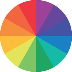 Obraz premium Colour wheels. Circle colour spectrum palette. Vector illustration.