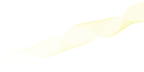 Abstract background with yellow smooth lines. Banner design template. Vector illustration.