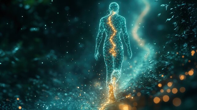 DNA walker moving along predetermined path on molecular track