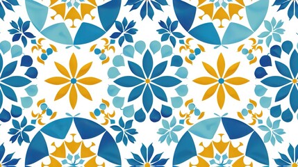 moroccan tiles seamless patttern wallpaper