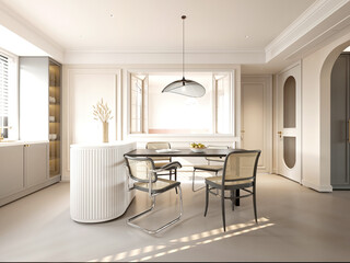 3d render living room