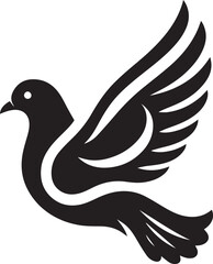 silhouette of a pigeon