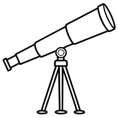 Celestial Telescope Vector Illustration