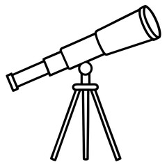 Celestial Telescope Vector Illustration