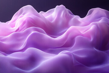 Obraz premium Abstract Purple Fabric Draped Landscape