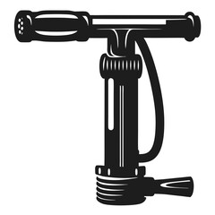 volleyball pump silhouette vector illustration