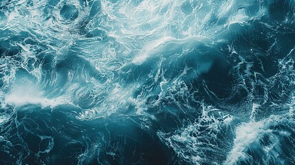 Fototapeta premium oceanic wave seamless pattern wallpaper