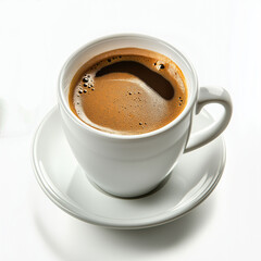 Obraz premium Inflammatory foods. A cup of artificially flavored instant coffee in a creative presentation.