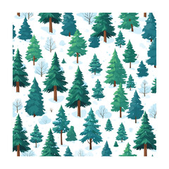 Natural scenery vector illustration.