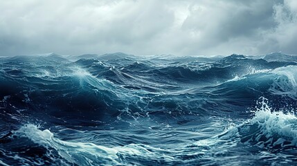 oceanic wave seamless pattern wallpaper