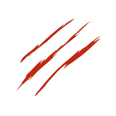 Bloody claw marks vector