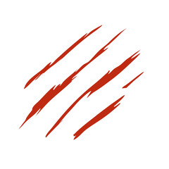 Bloody claw marks vector