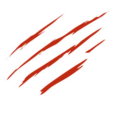 Bloody claw marks vector