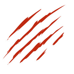 Bloody claw marks vector