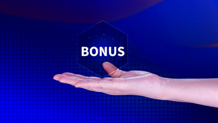 Bonus concept, suggests additional reward or incentive provided to individuals based on their performance or achievement. saving and manage money to success business