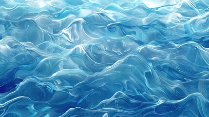 Fototapeta premium oceanic wave seamless pattern wallpaper