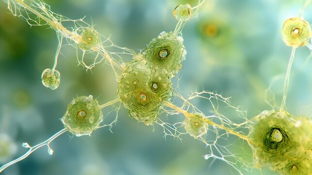 mold under a microscope