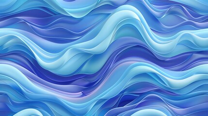 Fototapeta premium oceanic wave seamless pattern wallpaper