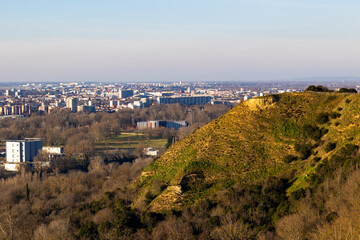 Fototapeta premium Panorama urbain depuis Puech David sur le sud de Toulouse