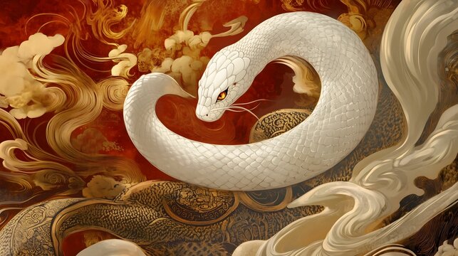 Chinese New Year.lunar new year,year of the snake.&nbsp;symbolizes the Lunar New Year of China.