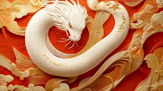 Chinese New Year.lunar new year,year of the snake.&nbsp;symbolizes the Lunar New Year of China.