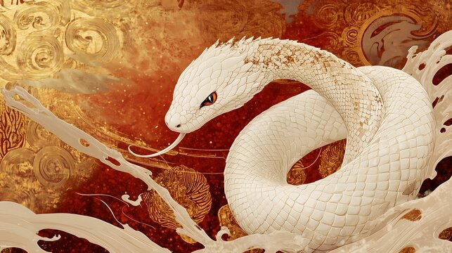 Chinese New Year.lunar new year,year of the snake.&nbsp;symbolizes the Lunar New Year of China.