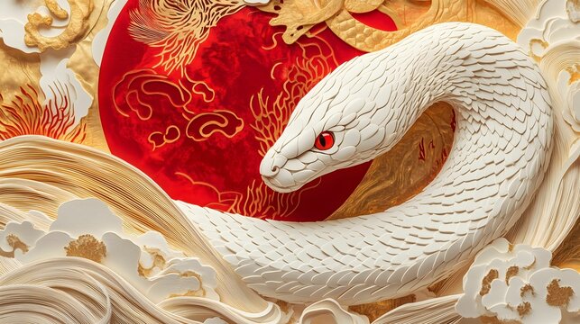 Chinese New Year.lunar new year,year of the snake.&nbsp;symbolizes the Lunar New Year of China.