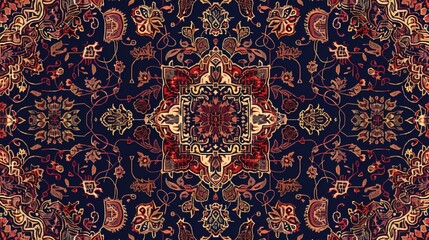 persian rugs seamless pattern wallpaper