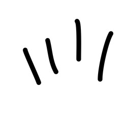 Doodle shine sunburst sparkle ray element