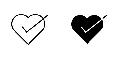 Good health icons. black and white vector set.