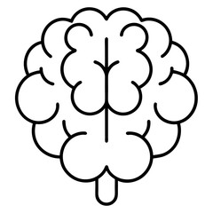Elegant Neural Network Line Art Icon